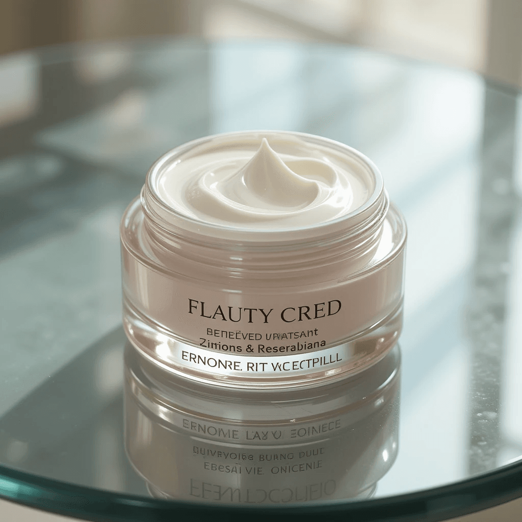 a jar of cream on a glass table . Top 10 Basic Steps for a Daily Skin Care Routine